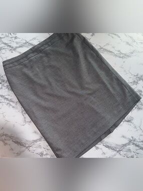 Classic Gray Pencil Skirt